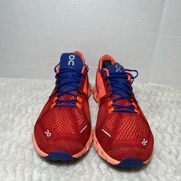 On Cloud X Women's Size 11 Swiss Engineering Red /Flash /Blue Running Gym Shoes - Picture 2 of 12